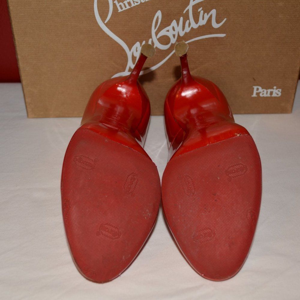 𝅺CHRISTIAN Louboutin Red Fifille 100 Patent Calf - Picture 12 of 16